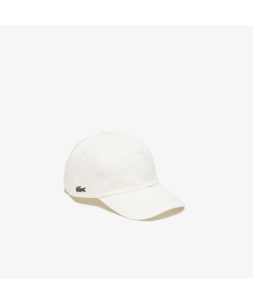 ラコステ プレーンカーブドバイザーキャップ ホワイト フリー #RK1229J-99-004 LACOSTE 新品 未使用 LACOSTE（ラコステ）の「プレーンカーブドバイザーキャップ