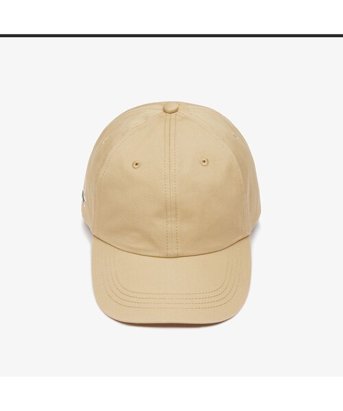 LACOSTE（ラコステ）の「プレーンカーブドバイザーキャップ（キャップ・メンズ・ブラック/ベージュ/ネイビー/オフホワイト・FREE）」の6枚目の写真