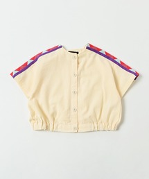 A BOND | パッチワークライン半袖シャツジャケット（90～150cm）(その他アウター)