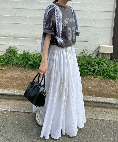 DISCOAT（ディスコート）の「【ユニセックス】ナンバリングロゴ半袖T《WEB限定》（Tシャツ/カットソー・レディース・チャコールグレー/ライトグレー/オフホワイト/ホワイト・FREE）」の15枚目の写真