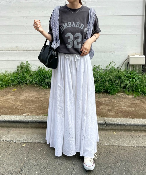 DISCOAT（ディスコート）の「【ユニセックス】ナンバリングロゴ半袖T《WEB限定》（Tシャツ/カットソー・レディース・チャコールグレー/ライトグレー/オフホワイト/ホワイト・FREE）」の13枚目の写真