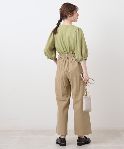 DRESKIP（ドレスキップ）の「◆洗えるのびーるワンドパンツ（その他パンツ・レディース・ライトグレー/ダークグリーン/ネイビー/サンドベージュ・03/04/02）」の9枚目の写真