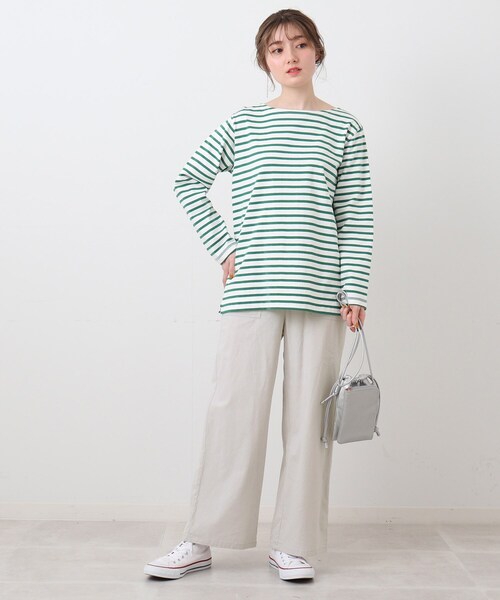 DRESKIP（ドレスキップ）の「◆洗えるのびーるワンドパンツ（その他パンツ・レディース・ライトグレー/ダークグリーン/ネイビー/サンドベージュ・03/04/02）」の14枚目の写真