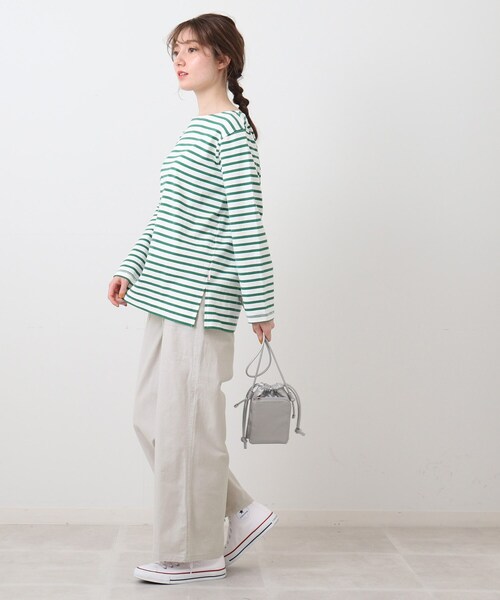 DRESKIP（ドレスキップ）の「◆洗えるのびーるワンドパンツ（その他パンツ・レディース・ライトグレー/ダークグリーン/ネイビー/サンドベージュ・03/04/02）」の15枚目の写真