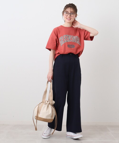 DRESKIP（ドレスキップ）の「◆洗えるのびーるワンドパンツ（その他パンツ・レディース・ライトグレー/ダークグリーン/ネイビー/サンドベージュ・03/04/02）」の21枚目の写真