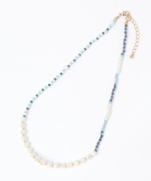 パール×ビーズMIXネックレス