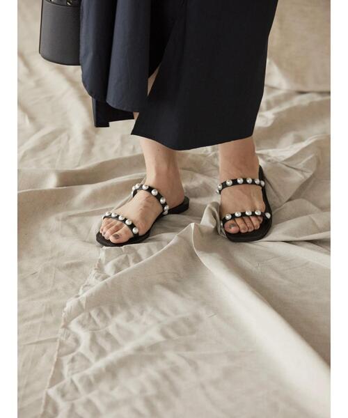 AMERICAN HOLIC（アメリカンホリック）の「フラットステッチパールサンダル（サンダル・レディース・ブラック・S/M/L）」の21枚目の写真