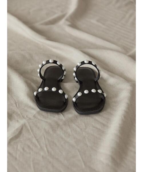 AMERICAN HOLIC（アメリカンホリック）の「フラットステッチパールサンダル（サンダル・レディース・ブラック・S/M/L）」の19枚目の写真