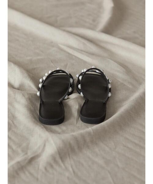 AMERICAN HOLIC（アメリカンホリック）の「フラットステッチパールサンダル（サンダル・レディース・ブラック・S/M/L）」の17枚目の写真