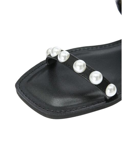 AMERICAN HOLIC（アメリカンホリック）の「フラットステッチパールサンダル（サンダル・レディース・ブラック・S/M/L）」の13枚目の写真