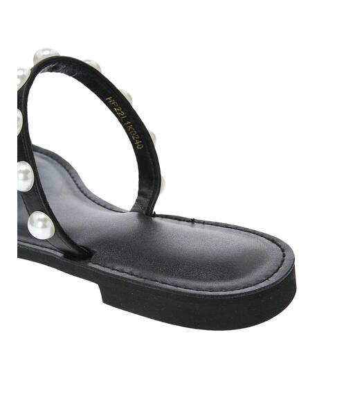 AMERICAN HOLIC（アメリカンホリック）の「フラットステッチパールサンダル（サンダル・レディース・ブラック・S/M/L）」の12枚目の写真