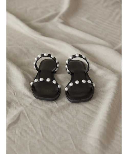 AMERICAN HOLIC（アメリカンホリック）の「フラットステッチパールサンダル（サンダル・レディース・ブラック・S/M/L）」の9枚目の写真