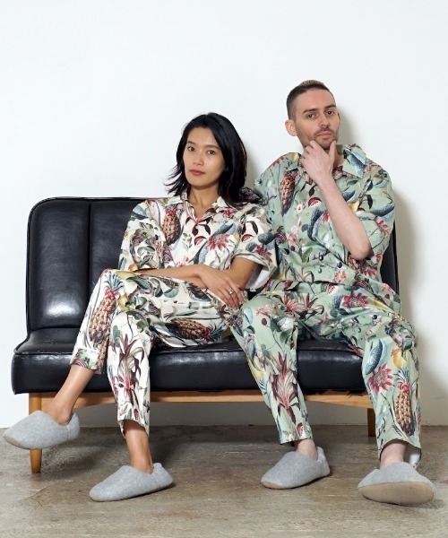 OVER THE TWELVE(オーバーザトゥウェルブ)の「OVER THE TWELVE/オーバーザトゥエルブ/OTT22-01 綿ストレッチ布帛インクジェット"OLD PLANTS"プリントシャツ(シャツ/ブラウス・メンズ・カーキ/アイボリー・X-LARGE/LARGE/MEDIUM)」の9枚目の写真