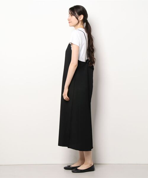 nemne store（ネンネストア）の「フクレジャガード配色キャミワンピース（ワンピース・レディース・ブラック/ベージュ/オフホワイト・フリー）」の4枚目の写真