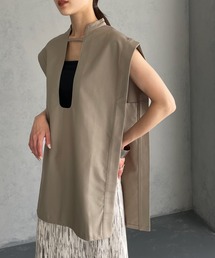 【&g’aime】Uネックチュニックベスト