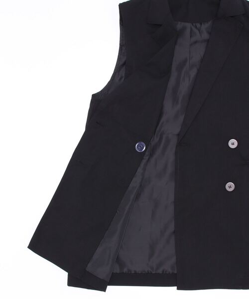 toucher du brise(トゥシェドブリーズ)の「【yuririnコラボ】フレンチスリーブテーラード ベスト(ベスト・レディース・ブラック/ピンク/ベージュ・S/M)」の19枚目の写真