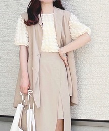 toucher du brise | 【yuririnコラボ】フレンチスリーブテーラード ベスト(ベスト)