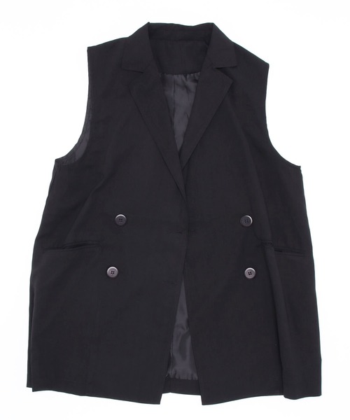 toucher du brise(トゥシェドブリーズ)の「【yuririnコラボ】フレンチスリーブテーラード ベスト(ベスト・レディース・ブラック/ピンク/ベージュ・S/M)」の20枚目の写真