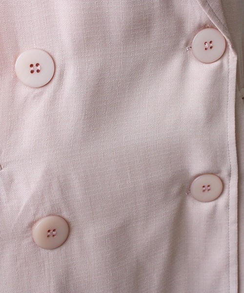 toucher du brise(トゥシェドブリーズ)の「【yuririnコラボ】フレンチスリーブテーラード ベスト(ベスト・レディース・ブラック/ピンク/ベージュ・S/M)」の8枚目の写真