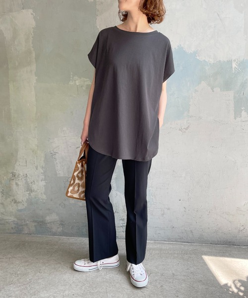 Spick & Span(スピックアンドスパン)の「ドライストレッチバックスリットパンツ(その他パンツ・レディース・ブラック/ブラウン・38/36)」の12枚目の写真