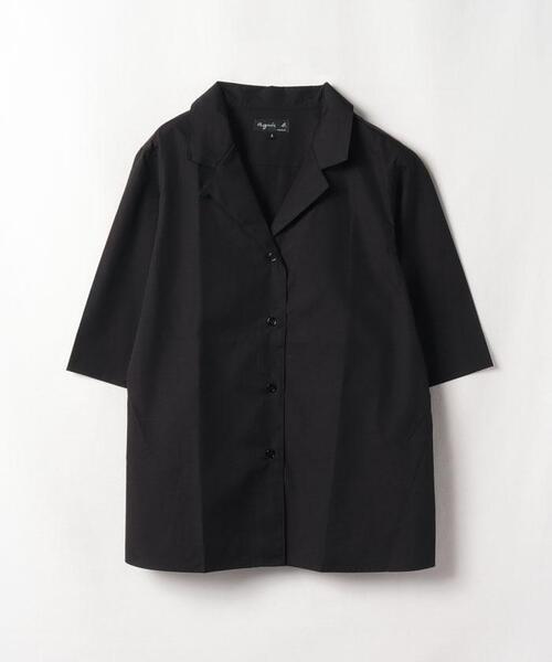 agnes b.（アニエスベー）の「UQ25 CHEMISE コットンオープンカラー 