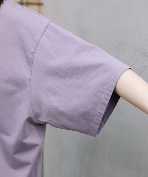 Munich(ミューニック)の「プレミアムコットンジャージサイドジッププルオーバー(Tシャツ/カットソー・レディース・ホワイト/ブラック/パープル/ブラウン・FREE)」の17枚目の写真