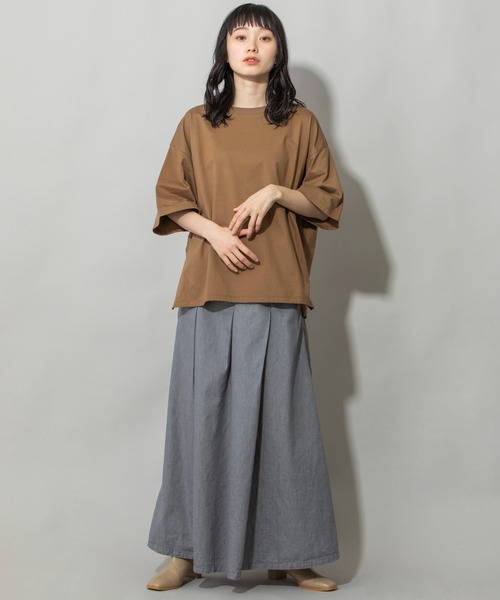 Munich(ミューニック)の「プレミアムコットンジャージサイドジッププルオーバー(Tシャツ/カットソー・レディース・ホワイト/ブラック/パープル/ブラウン・FREE)」の18枚目の写真