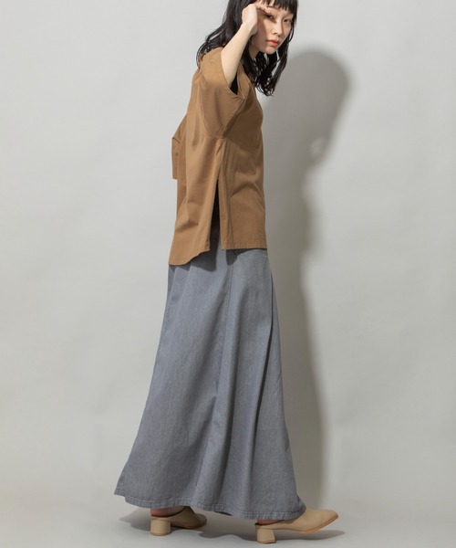 Munich(ミューニック)の「プレミアムコットンジャージサイドジッププルオーバー(Tシャツ/カットソー・レディース・ホワイト/ブラック/パープル/ブラウン・FREE)」の19枚目の写真