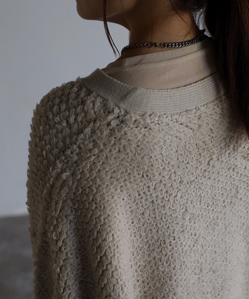 sakishimatokyo(サキシマトーキョー)の「ループ編みカーディガン(カーディガン/ボレロ・レディース・ブラック/オレンジ/アイボリー/モカ・FREE)」の19枚目の写真