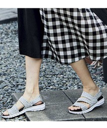 リブ　イン　コンフォート　足にフィットして歩きやすい！　軽い履き心地の総ゴムメッシュサンダル