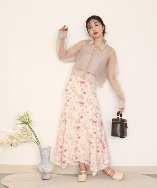 one after another NICE CLAUP（ワンアフターアナザーナイスクラップ）の「ポーチ付バニティーショルダー（ショルダーバッグ・レディース・ダークブラウン/アイボリー・FREE）」の6枚目の写真