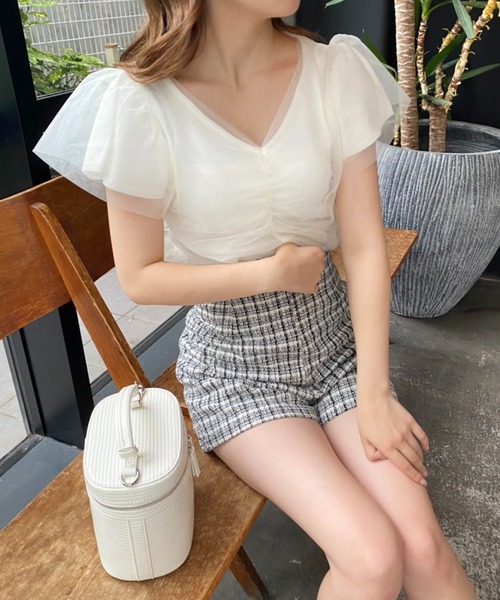 one after another NICE CLAUP（ワンアフターアナザーナイスクラップ）の「ポーチ付バニティーショルダー（ショルダーバッグ・レディース・ダークブラウン/アイボリー・FREE）」の17枚目の写真