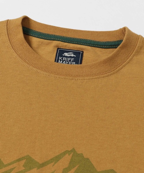 KRIFF MAYER（クリフメイヤー）の「ロゴロンT(キャンパー)（Tシャツ/カットソー・メンズ・ネイビー/オフホワイト/グリーン/マスタード/ホワイト系その他/ブラック系その他/チャコール・MEDIUM/LARGE/X-LARGE/SMALL）」の10枚目の写真