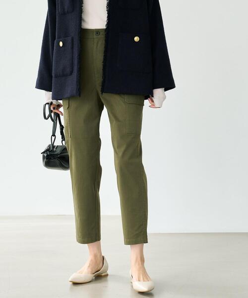 green label relaxing（グリーンレーベルリラクシング）の「［ size SHORT / TALLあり ］カーゴ パンツ（その他パンツ・レディース・オフホワイト/オリーブ・40/38/36/SHORT/TALL）」の7枚目の写真