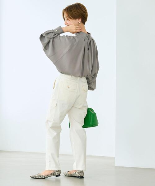 green label relaxing（グリーンレーベルリラクシング）の「［ size SHORT / TALLあり ］カーゴ パンツ（その他パンツ・レディース・オフホワイト/オリーブ・40/38/36/SHORT/TALL）」の9枚目の写真