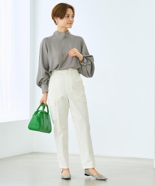 green label relaxing（グリーンレーベルリラクシング）の「［ size SHORT / TALLあり ］カーゴ パンツ（その他パンツ・レディース・オフホワイト/オリーブ・40/38/36/SHORT/TALL）」の10枚目の写真