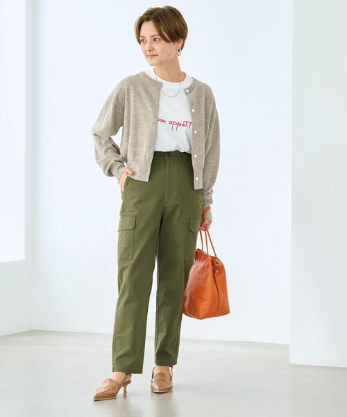 green label relaxing（グリーンレーベルリラクシング）の「［ size SHORT / TALLあり ］カーゴ パンツ（その他パンツ・レディース・オフホワイト/オリーブ・40/38/36/SHORT/TALL）」の13枚目の写真