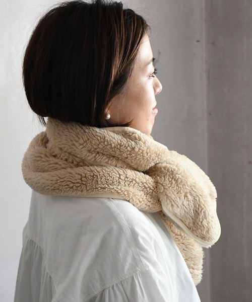 Johnbull（ジョンブル）の「フリースマフラー（マフラー・メンズ・チャコールグレー/ブラック/ピンク/ナチュラル・FREE）」の20枚目の写真