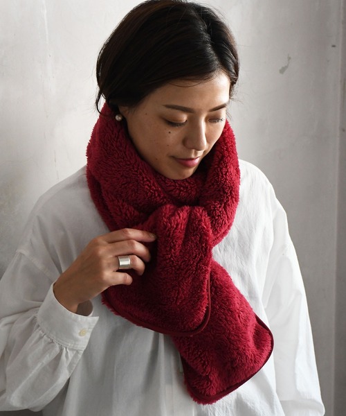 Johnbull（ジョンブル）の「フリースマフラー（マフラー・メンズ・チャコールグレー/ブラック/ピンク/ナチュラル・FREE）」の15枚目の写真