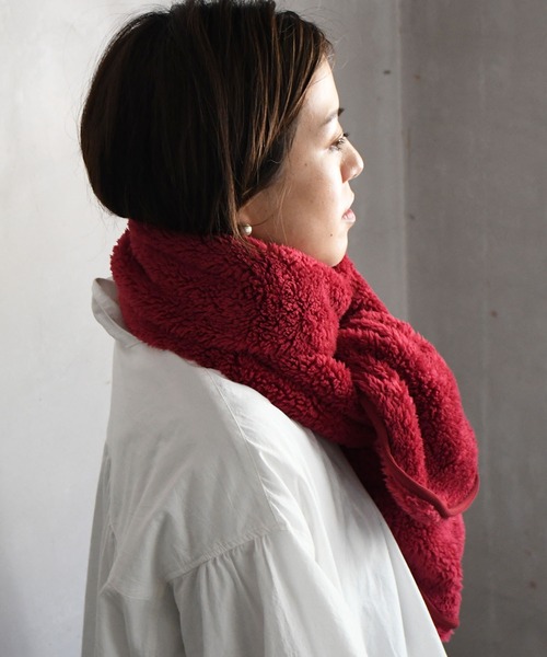 Johnbull（ジョンブル）の「フリースマフラー（マフラー・メンズ・チャコールグレー/ブラック/ピンク/ナチュラル・FREE）」の16枚目の写真