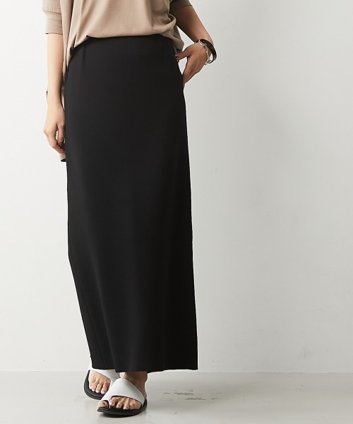 CHIC STYLE(シックスタイル)の「ニットロングタイトスカート <大きいサイズ有>シックスタイル(スカート・レディース・グリーン/ブラック/オフホワイト/サンドベージュ・4L/8L/M/3L/6L/5L/L/LL)」の18枚目の写真