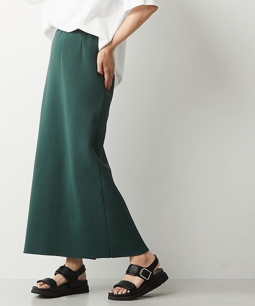 CHIC STYLE(シックスタイル)の「ニットロングタイトスカート <大きいサイズ有>シックスタイル(スカート・レディース・グリーン/ブラック/オフホワイト/サンドベージュ・4L/8L/M/3L/6L/5L/L/LL)」の19枚目の写真