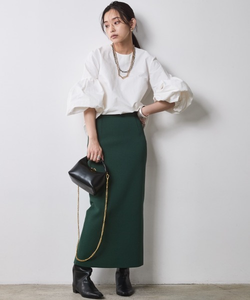 ニットロングタイトスカート ＜大きいサイズ有＞シックスタイル