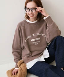 SLOBE IENA | ●コアヤーン裏毛ロゴコンパクトプルオーバー【洗濯機使用可能】(スウェット)