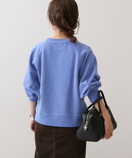 SLOBE IENA(スローブイエナ)の「●コアヤーン裏毛ロゴコンパクトプルオーバー【洗濯機使用可能】(スウェット・レディース・ブラウン/ブルー・FREE)」の19枚目の写真