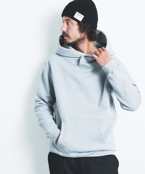 Magine(マージン)の「BACK BRASHED URAKE STAND HOOD SNAP PARKA:裏毛裏起毛 スタンドフード スナップ パーカ(パーカー・メンズ・ブラック/ネイビー/グレー/グレイッシュベージュ・44/46/48)」の13枚目の写真