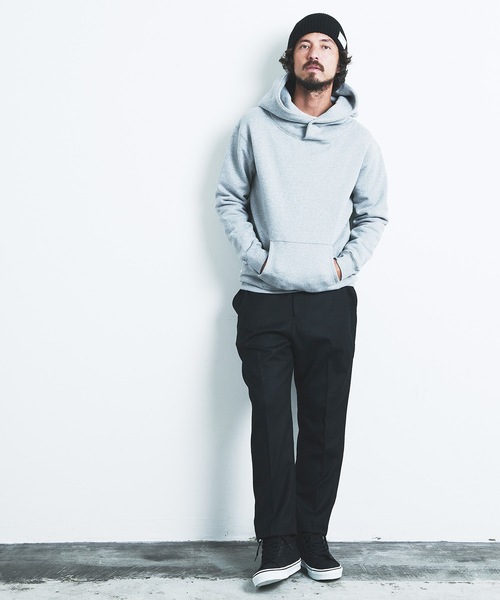 Magine(マージン)の「BACK BRASHED URAKE STAND HOOD SNAP PARKA:裏毛裏起毛 スタンドフード スナップ パーカ(パーカー・メンズ・ブラック/ネイビー/グレー/グレイッシュベージュ・44/46/48)」の15枚目の写真