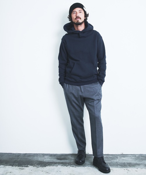 Magine(マージン)の「BACK BRASHED URAKE STAND HOOD SNAP PARKA:裏毛裏起毛 スタンドフード スナップ パーカ(パーカー・メンズ・ブラック/ネイビー/グレー/グレイッシュベージュ・44/46/48)」の21枚目の写真