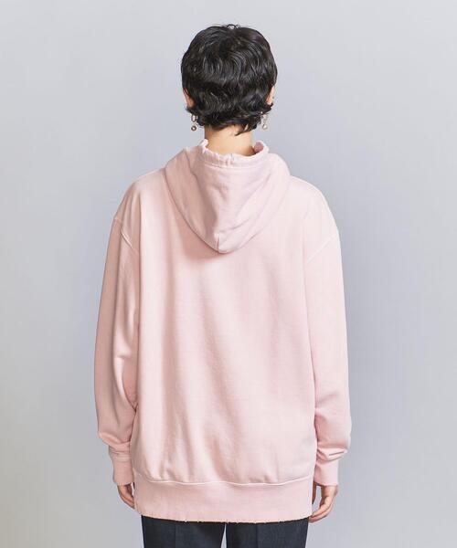 HEAR MY NAME（ヒアマイネーム）の「【別注】＜HEAR MY NAME＞ダメージスウェットフーディー（スウェット・レディース・ダークグレー/ライトピンク/ケリー・FREE）」の6枚目の写真