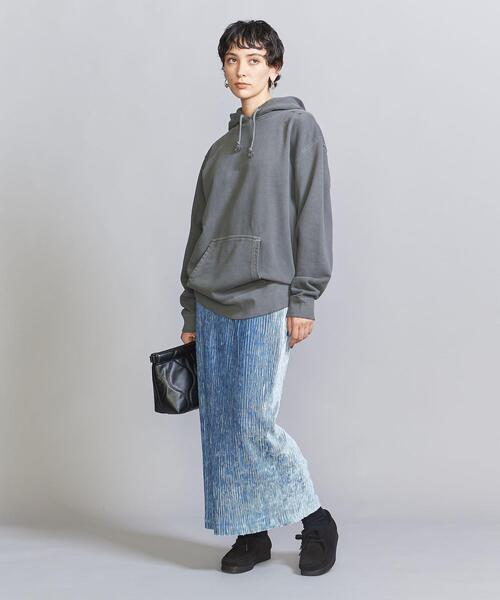 HEAR MY NAME（ヒアマイネーム）の「【別注】＜HEAR MY NAME＞ダメージスウェットフーディー（スウェット・レディース・ダークグレー/ライトピンク/ケリー・FREE）」の12枚目の写真